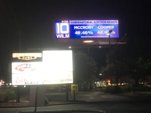 WILM Election Results billboards