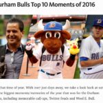 Durham Bulls Top Ten of 2016