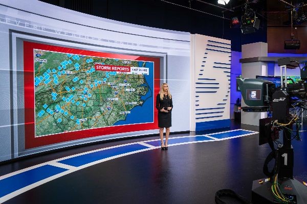 WRAL-TV new set